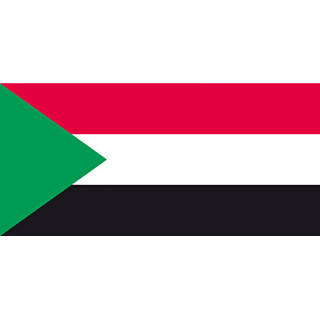 Sudan national table flag - Printscorpio