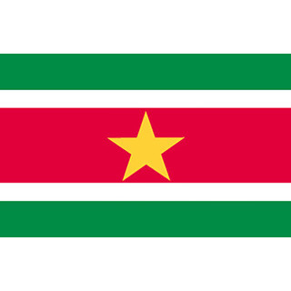 Surinam pöytälippu - Printscorpio