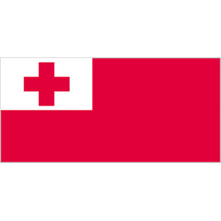 Tonga national table flag - Printscorpio