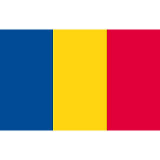 Chad national table flag - Printscorpio