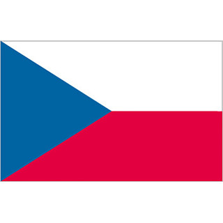 The Czech Republic national table flag - Printscorpio