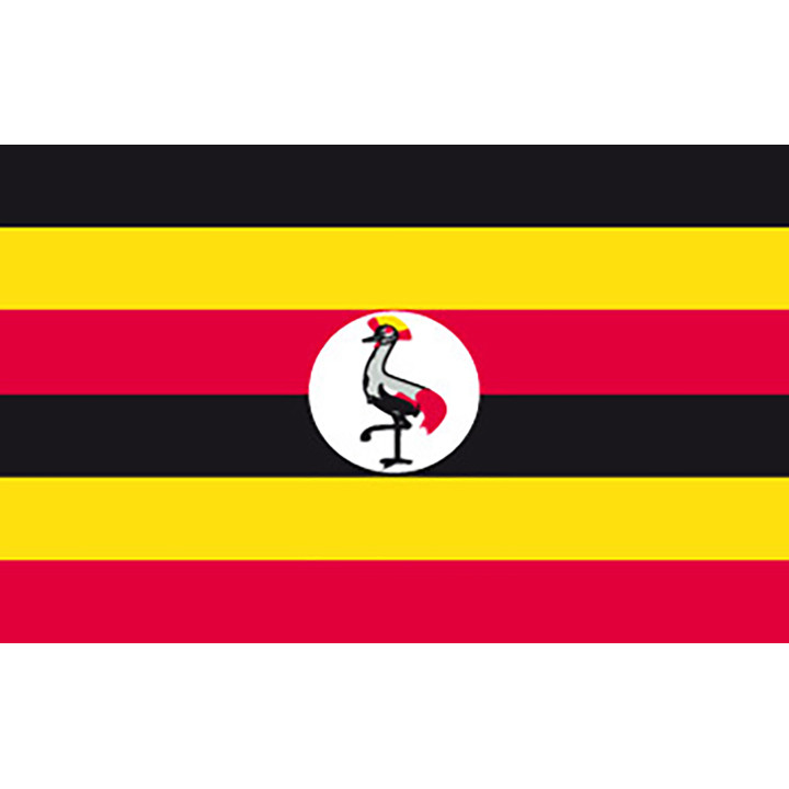 Uganda pöytälippu - Printscorpio