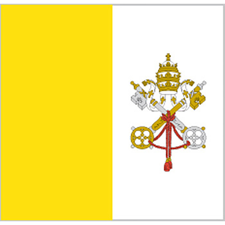 The Vatican national table flag - Printscorpio