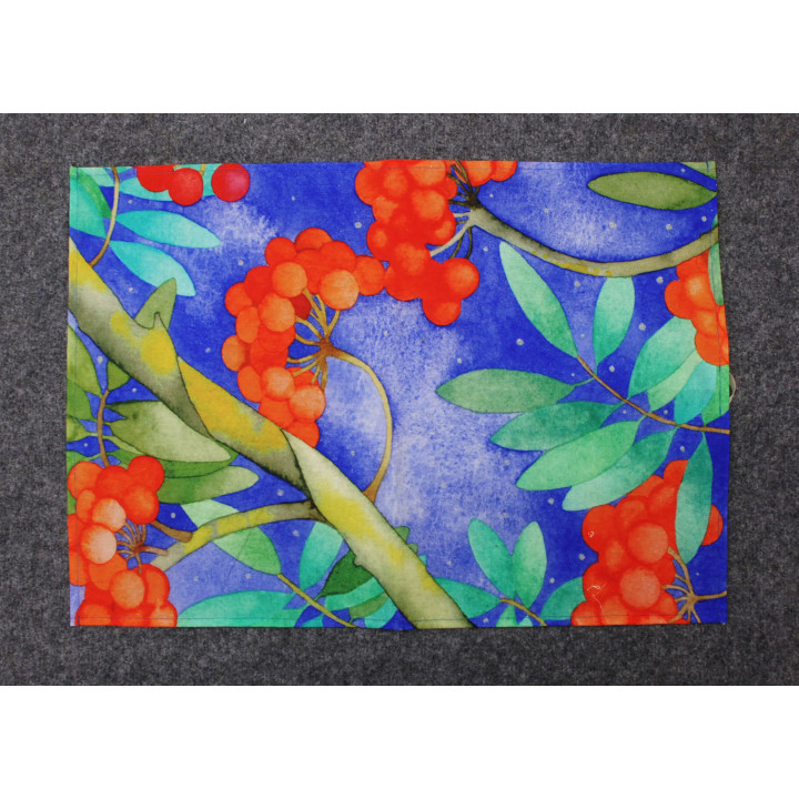 Rowan berries kitchen cloth - Printscorpio