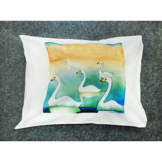 Swans pillow case - Printscorpio