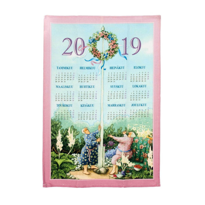 Calendar kitchen towel 2019