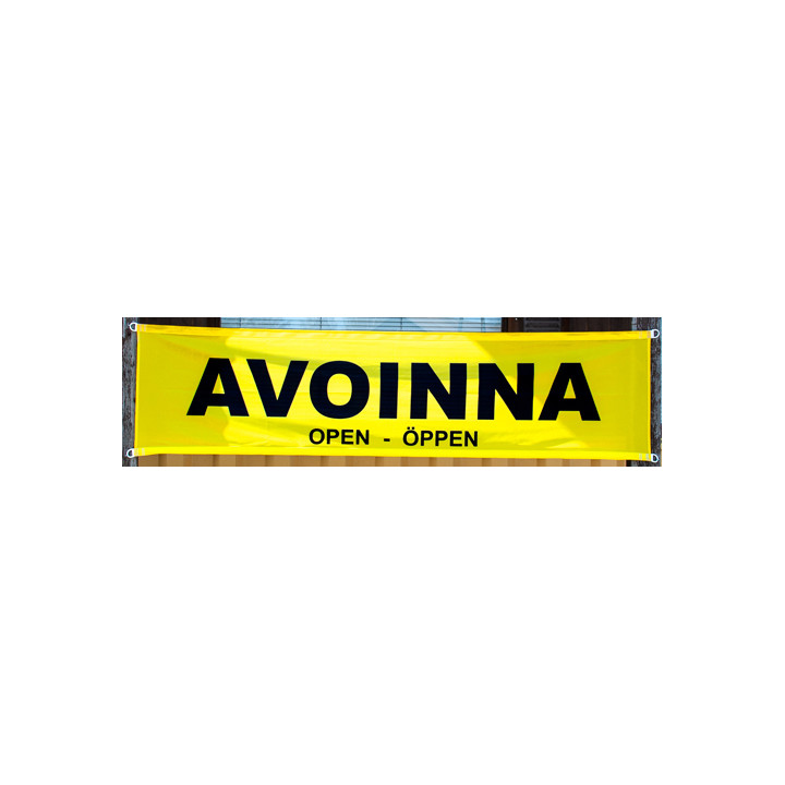 Öppna banner 50x200 - Printscorpio