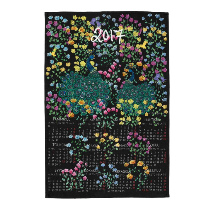 Calendar kitchen towel 2017