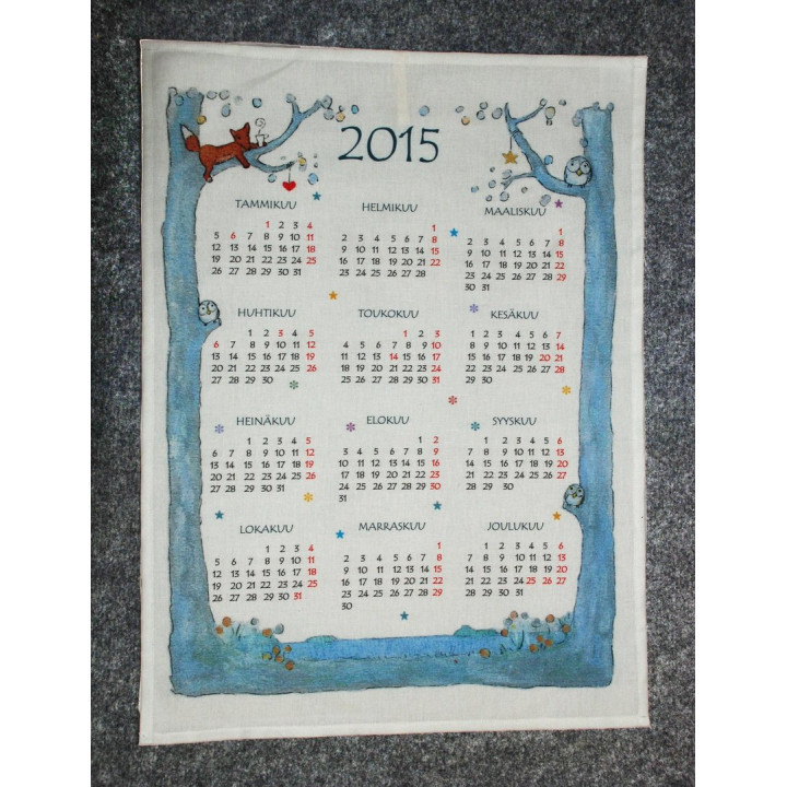 Calendar towel 2015 - Printscorpio