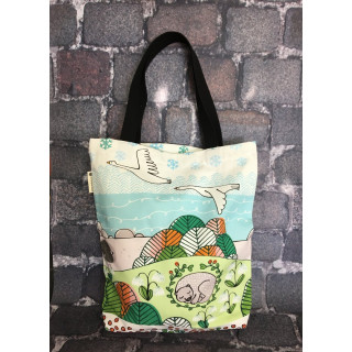 Canvas bag allover with own design - Printscorpio