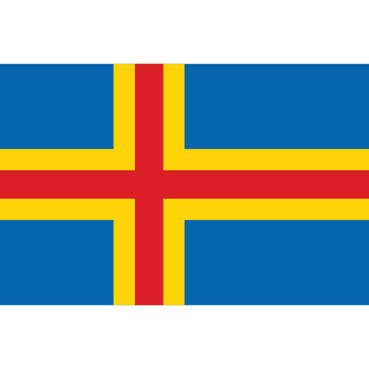 Åland official table flag - Printscorpio