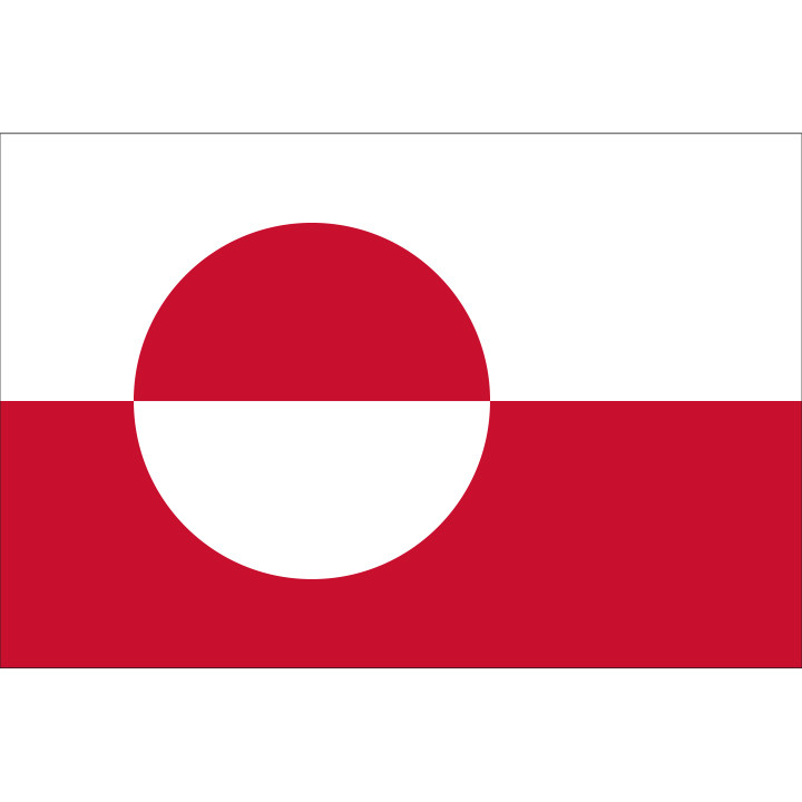 Greenland table flag  - Printscorpio