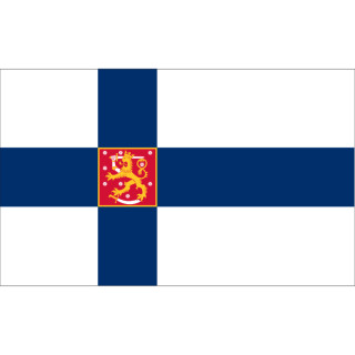 Suomi valtio pöytälippu suorakaide - Printscorpio