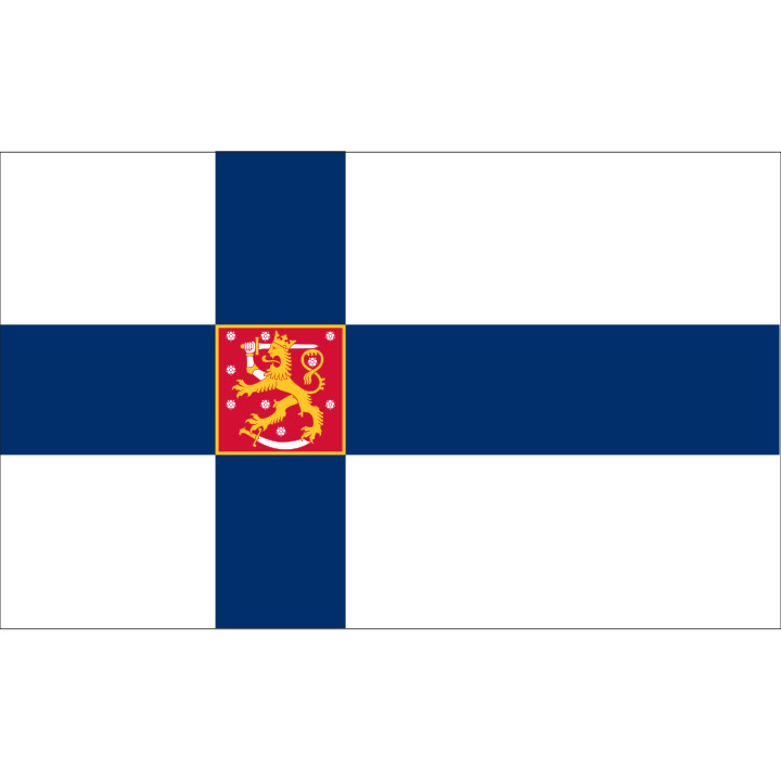 Suomi valtio pöytälippu suorakaide - Printscorpio