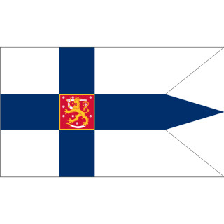 Finland official state table flag with three points - Printscorpio