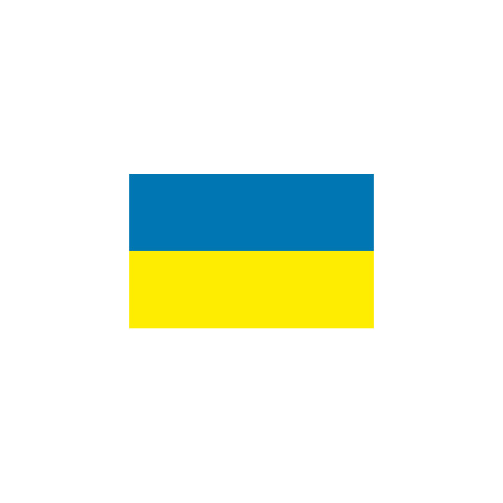 Ukrainas national bordsflagga - Printscorpio