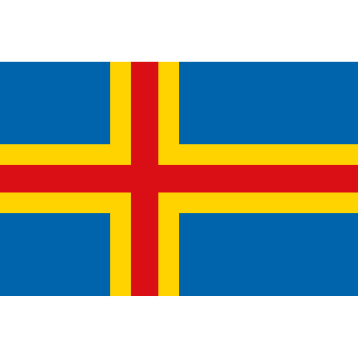 Official flag of Åland - Printscorpio